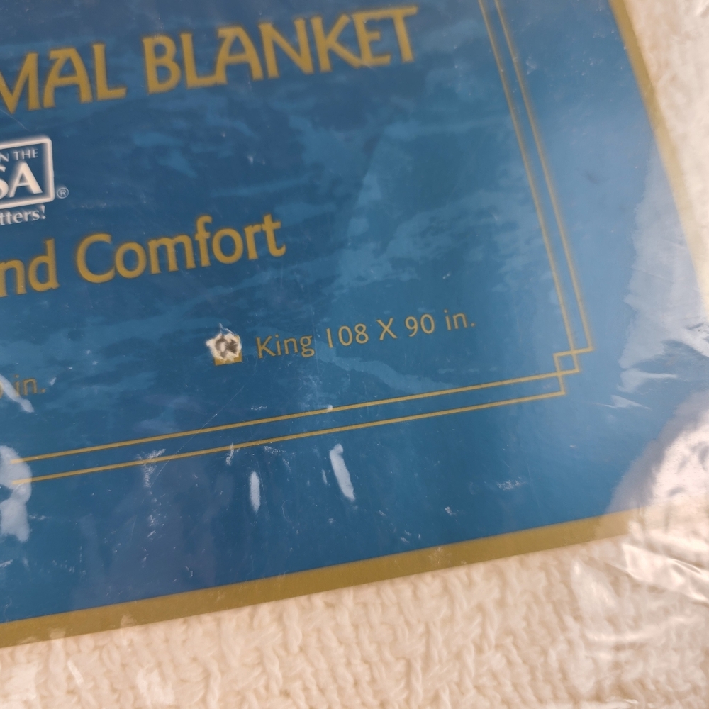 💜NIB Monte Carlo Cotton Thermal King Size Blanket - Picture 4 of 9